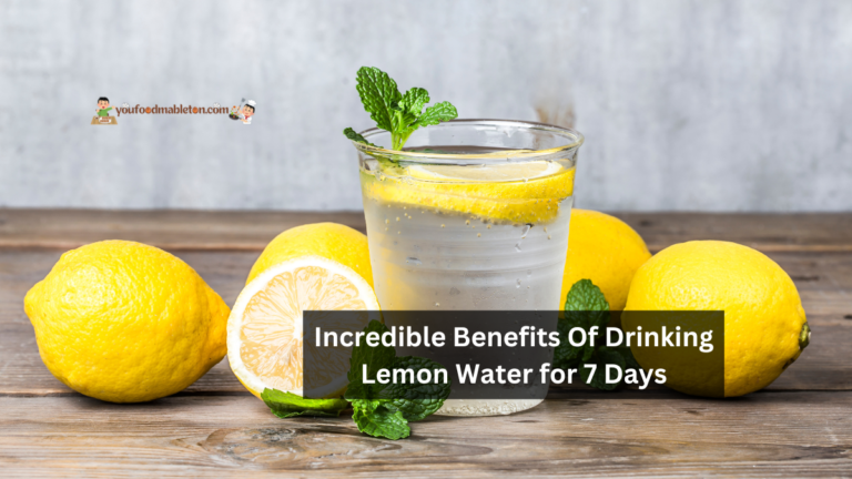 Incredible Benefits Of Drinking Lemon Water for 7 Days